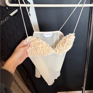 Lovers + Friends Cream Floral Chemise